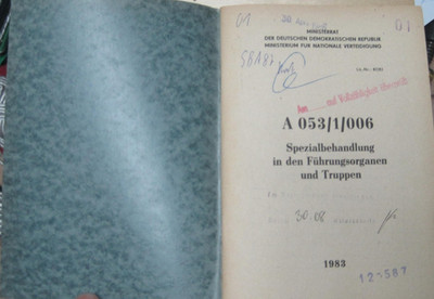 NVA Handbuch Gefechtsausbildung  Panzertruppen   NVA Ausrüstung MfS GST FDJ