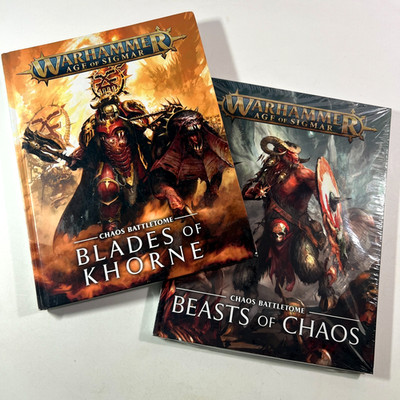 Warhammer Age of Sigmar Chaos Battletomes Blades of Khorne Beasts of Chaos HC