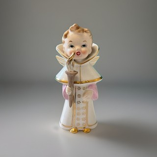 Vintage Arnart Heavenly Choir Girl Christmas Angel Porcelain Figurine Japan 1950