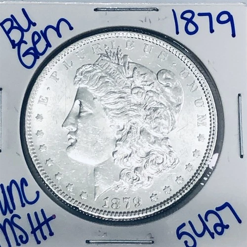 1879 BU UNCIRCULATED MORGAN SILVER DOLLAR AUTHENTIC U.S. MINT FREE SHIPPING 5427