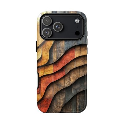 Redwood Crimson Grain Wood Print | Tough Phone Case | iPhone, Galaxy, Pixel