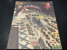 Fortune 1945 WW11 Era Deco Cover Ships Planes Greatest Generation Vintage Ads