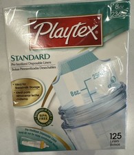 Playtex Standard Pre Sterilized Disposable Liners 125 Count - 8oz BPA Free New