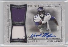 2014 Museum Collection Signature Swatches Dual Relics Jerick McKinnon Auto 0ot