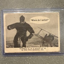 Vintage, RKO General Inc. 1965 King Kong Non-Sport Trading Cards #22 Ships FREE!