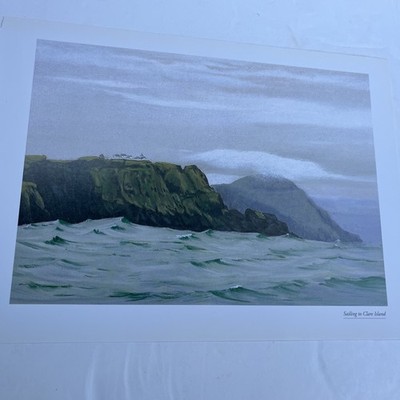 2005 (Druck) Segeln nach Clare Island Geschenk zum Einrahmen Geschenke Onkel Tante Mama Papa