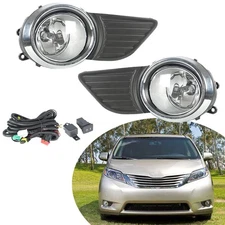 SEBLAFF 2-Pack Fog Lights Assembly with Bulb and Switch Wiring Kit Replacement f