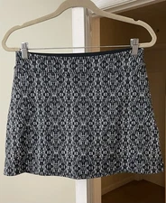 Tranquility Skort Athletic Tennis Pickleball Black Aztec Bohemian Women's Small