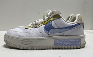 Nike Air Force 1 Fontanka Phantom Worn Blue Women's Platform Sneakers Size 8