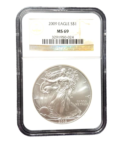 2009 American Silver Eagle $1 MS 69 NGC