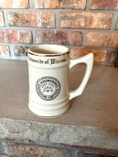 Vintage University of Wisconsin Mug Numen Lumen Ceramic  W.C. BUNTING CO. USA