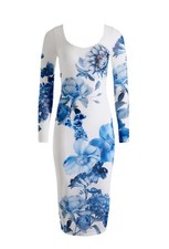 Alice Olivia Women’s DELORA SCOOP NECK MIDI DRESS Size 10 COLOR Affection