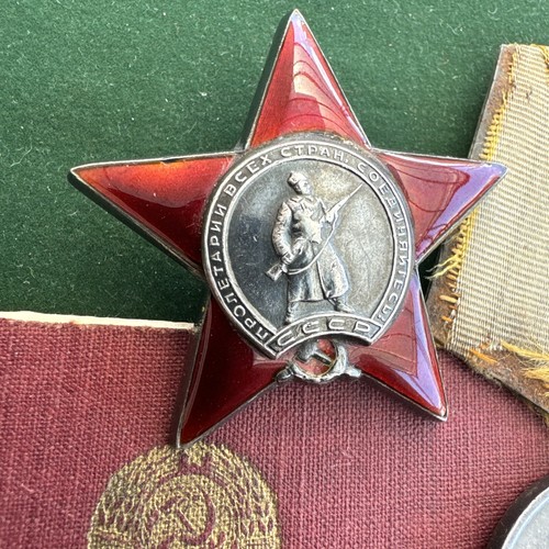 USSR WWII Group of Order Of Red Star and Medal For Combat Service May 1945 - Picture 3 of 17