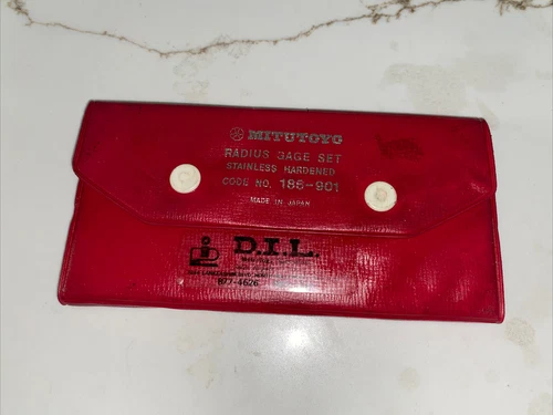 Mitutoyo Radius Gage Set 186-901 Machinist Tools