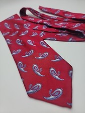 Robert Talbott Best of Class Neck Tie Red Paisley Classic Fit EUC Woven Silk