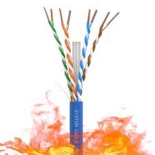 Syston Cat 6A+ Bulk Ethernet Cable 700 MHz 23 AWG 4 pr UTP CMP Solid Copper Wire