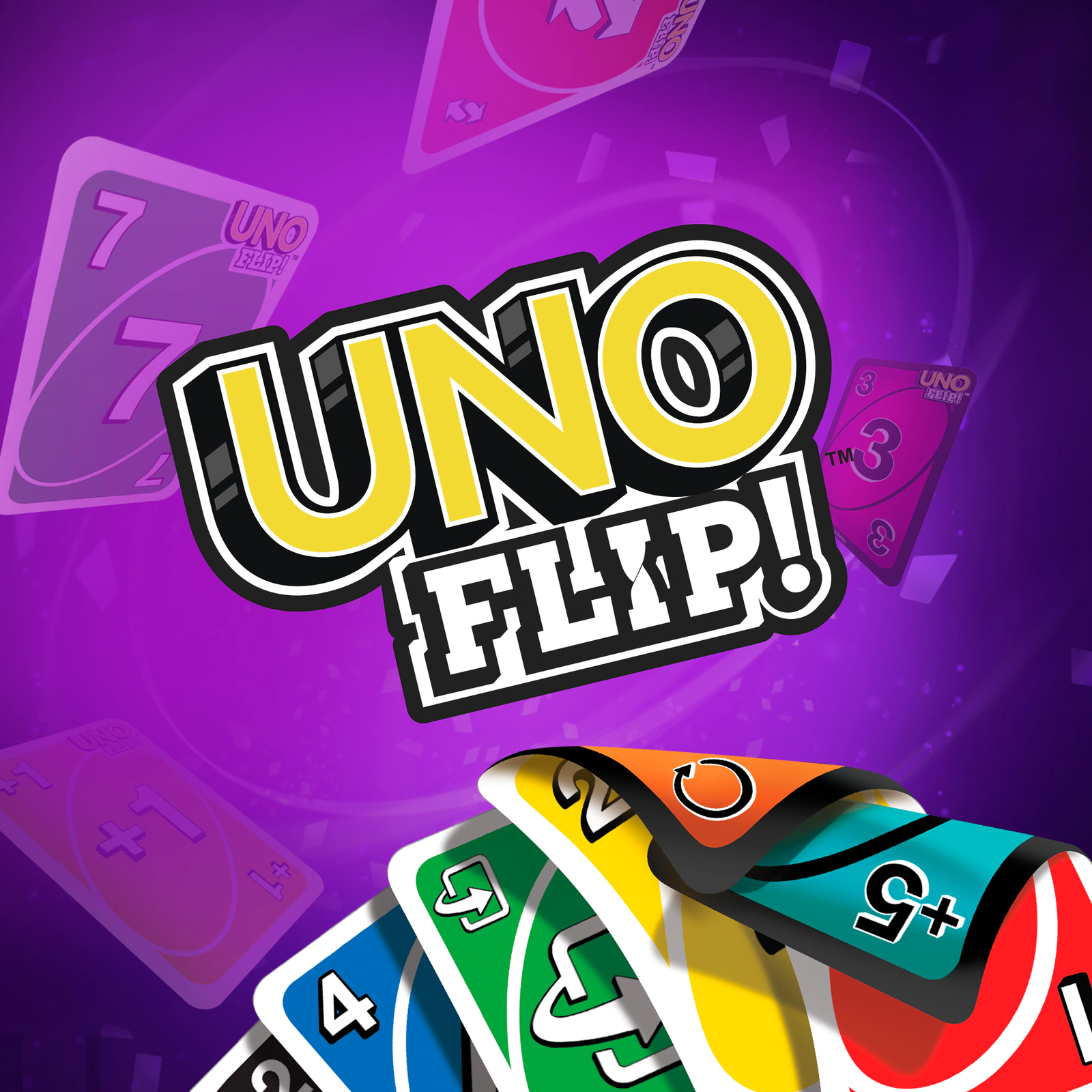 UNO Flip! Card Game for Kids, Adults & Family Night with Double-Sided  Cards, Light & Dark