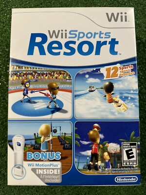 Wii Sports Resort Wii Motion Plus Bundle Box Set SEALED COMPLETE