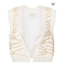 Forte Forte Beaded Crochet Waistcoat Nwt