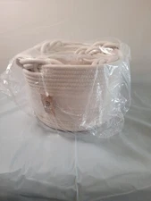 NaturalCozy 3-Piece Decorative Storage Basket Set – Cotton Rope Woven Baskets