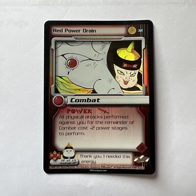 2001 Dragon Ball Z Red Power Drain FOIL #32