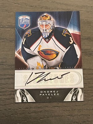 2009-10 Be A Player Signatures Ondrej Pavelec #S-OP Atlanta Thrashers