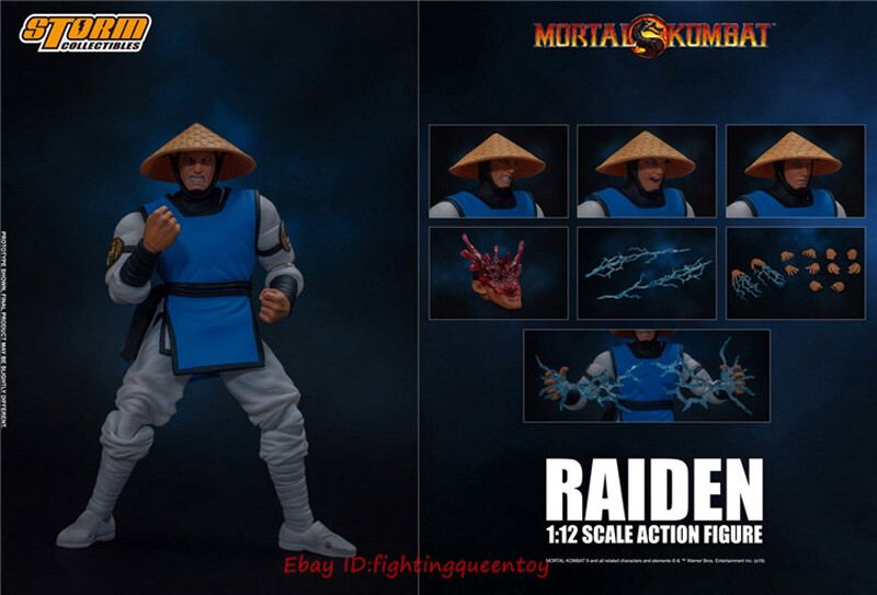 Storm Toys DCMK-004 1/12 Mortal Kombat Raiden Figure Model INSTOCK