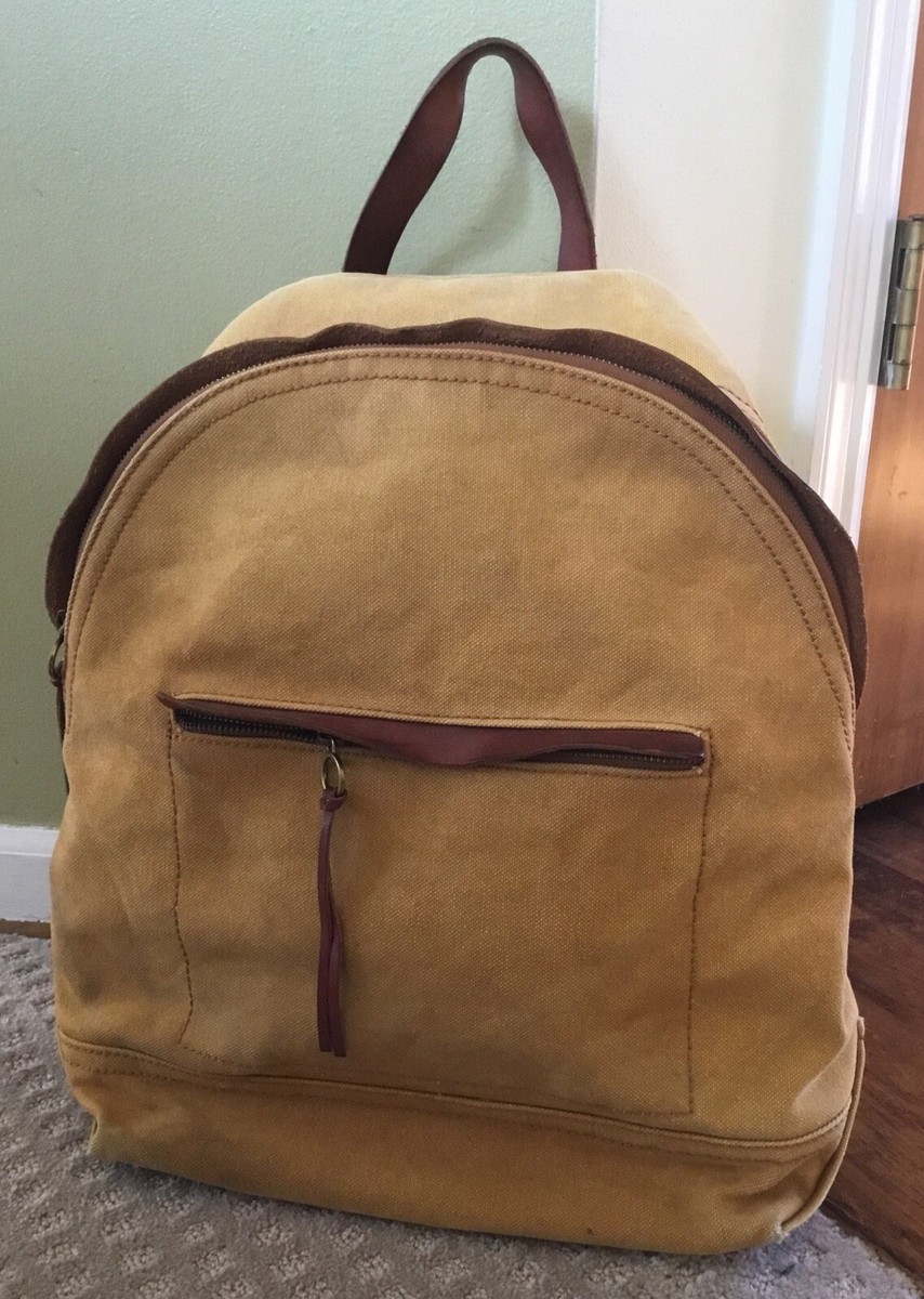 Madewell The Charleston Canvas Backpack Leather Trim  display picture 1