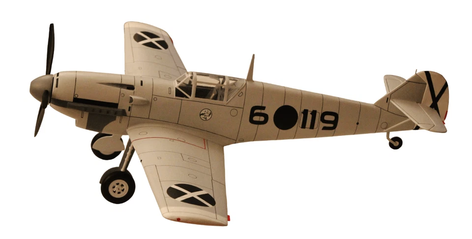 Guillow's Aereo Balsa Messerschmitt BF-109 tagliato al laser Scala 1:16 - Immagine 4 di 4
