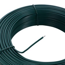 52/100m Green Garden Wire 2.5mm PVC Coated Twist Wire for Tying Climbing Plants