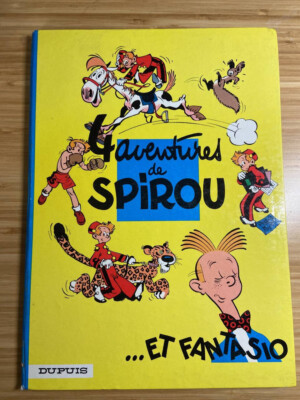 4 Aventures de Spirou et Fantasio 1 -Franquin Dupuis Hardcover Album French 1966