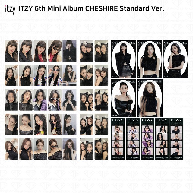 ITZY 6th Mini Album Cheshire Official Photocard Clear Card Neon 4cut Film KPOP