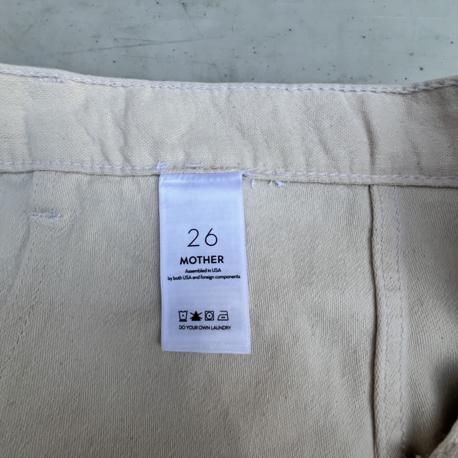 MOTHER Carolyn Murphy Jeans Women - 26 Cream A Limited-edition  Sty 10786-1172