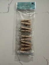 Jolee's Boutique Embellishments Pk 10 Dimensional Clothes Pins Natural Scrapbook