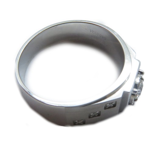 *15% DE DESCUENTO* JOYERÍA FINA 0.18ct/0.03ct anillo de diamantes oro blanco de 18K EE. UU.#8.5 - Imagen 6 de 10