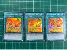 3x Searing Fire Wall HA05-EN027 1st Edition Super Rare Lot Yugioh