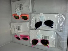 LOT- 4 Pairs The Childrens Place Sunglasses Size 4-7 NOS Pink Blue Orange