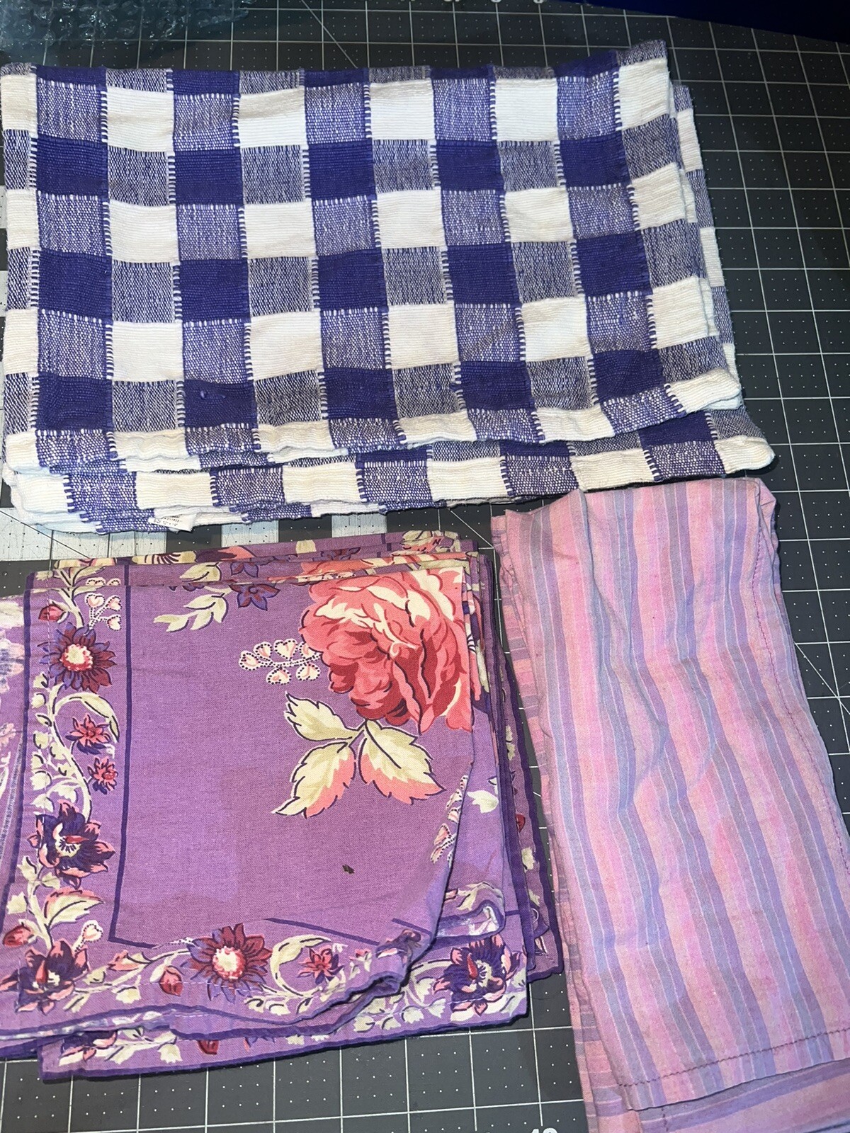 Lot Of Vintage Purple Placemats And Napkins eBay