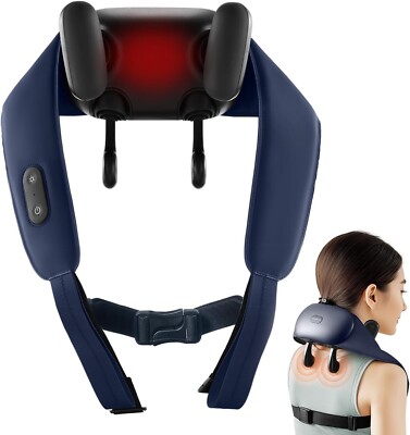 Shiatsu Neck and Shoulder Massager with Heat Deep Tissue 4D Kneading Circulation