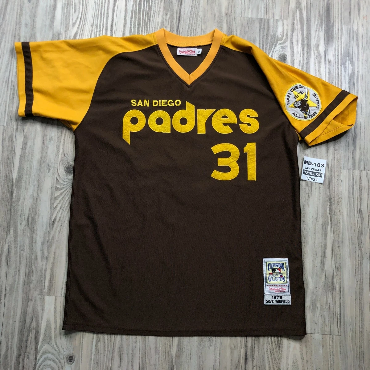 MITCHELL&NESS SAN DIEGO PADRES DAVE WINFIELD #31 1978 ALL STAR JERSEY  XXL 2XL 52