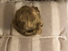 Vntg. Blonde 6 Doll Wig w/Pinned Original Style Diameter 2.25 USA