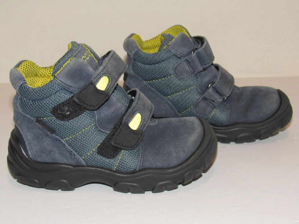 ECCO Botas Ligeras Niños Pequeños UE Talla 26 EE. UU. 9 Azul Tobillo Invierno Nieve Gancho y Lazo Foto 4 de 4