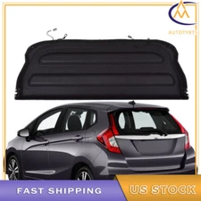 Non Retractable Cargo Cover Shield Shade Tonneau Black For Honda Fit 15 16-2019