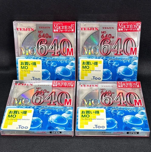 Teijin MO 640MB Magneto Optical Disk Pre-formatted for Macintosh Japan Sealed 4x