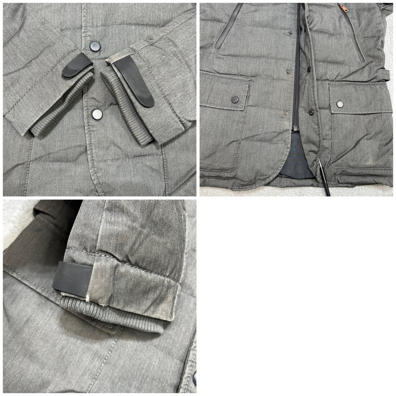 Zara Jacket Mens Small S Grey Puffer Coat Parka Insul… Gem