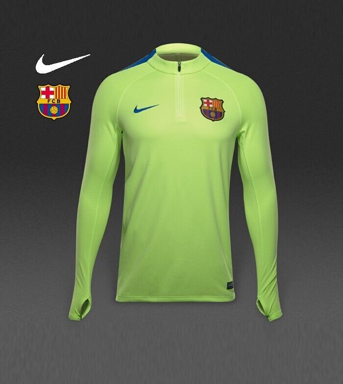 MEN NIKE FC BARCELONA 2016/2017 TRAINING TOP FOOTBALL SOCCER SHIRT