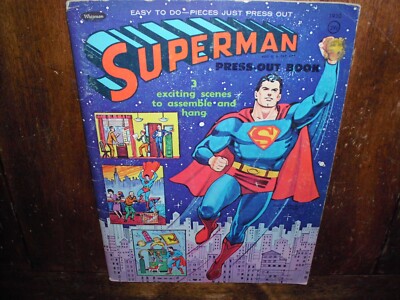 George Reeves Book VINTAGE SUPERMAN PRESS OUT BOOK KRYPTO SUPERDOG RARE GEORGE REEVES NEW ...