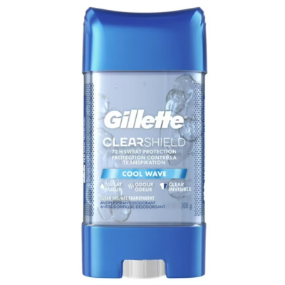 Gillette Antiperspirant Deodorant Clear Gel Cool Wave 108 g/3.8 oz