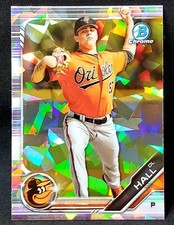 D.L. (DL) Hall - 2019 Bowman Chrome Prospect Sapphire REFRACTOR 