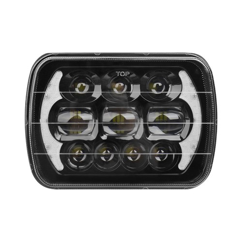 Pair 7x6'' 5x7'' LED Headlights Hi-Lo DRL for GMC TopKick GMC K3500 K2500 C2500 - 第 2/10 張圖片